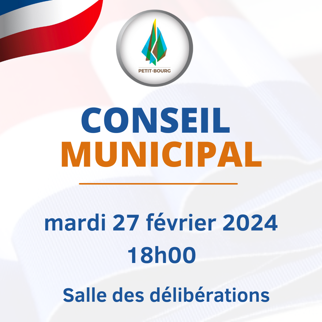 Conseil Municipal du 27 février 2024