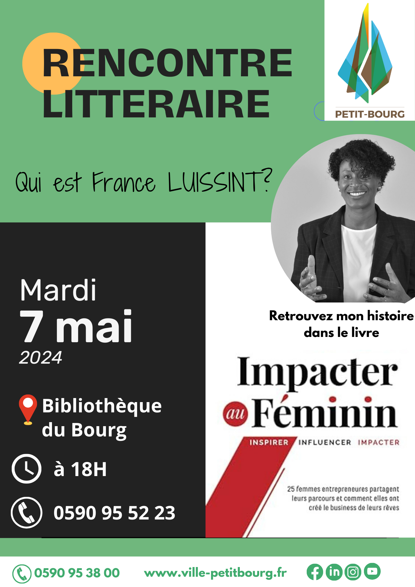 Rencontre littéraire à la bibliothèque du Bourg