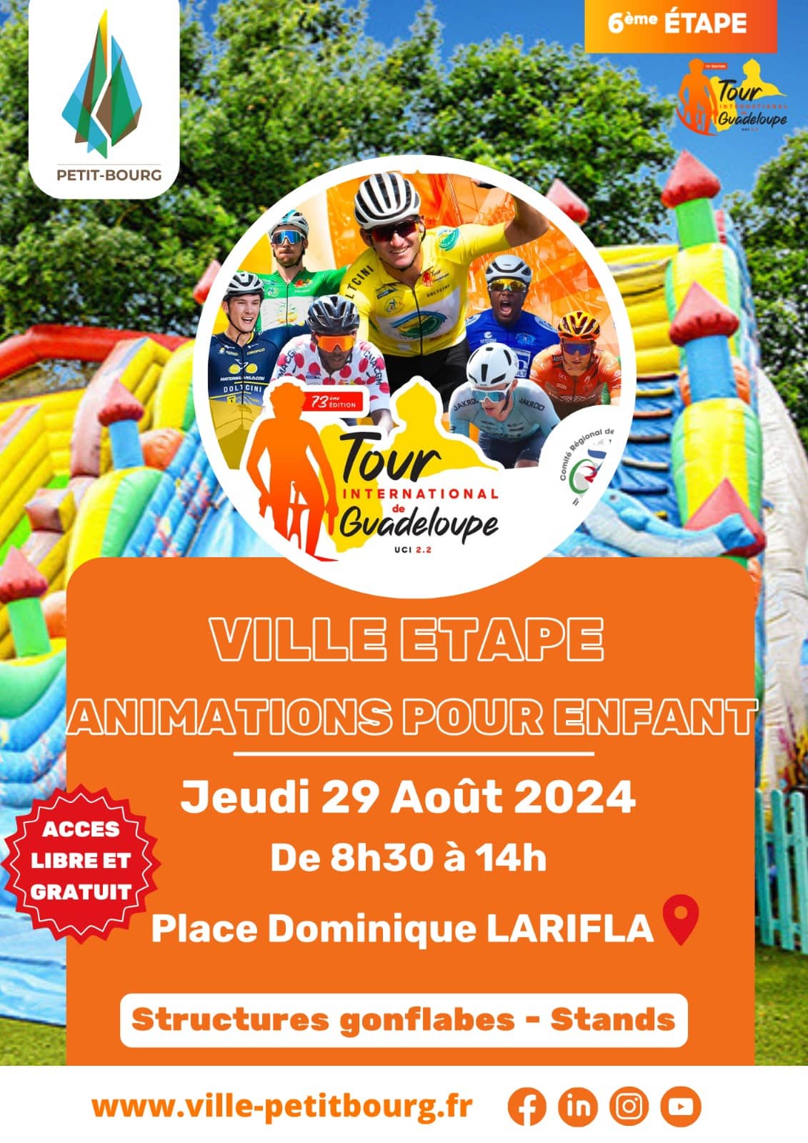 Village d'animation au départ de la 6ème étape du Tour cycliste de Guadeloupe