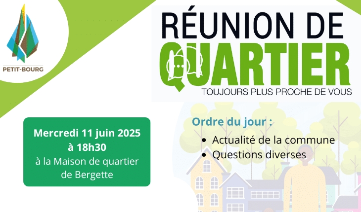 Réunion de quartier à Bergette