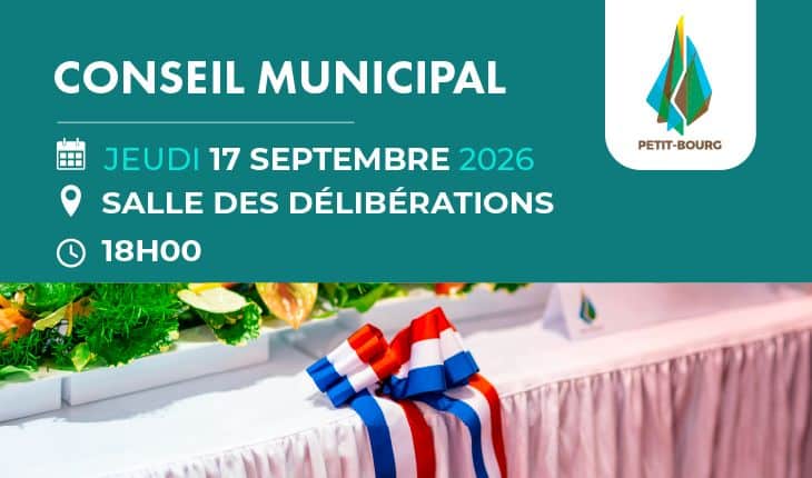 Conseil municipal du 17 septembre 2026