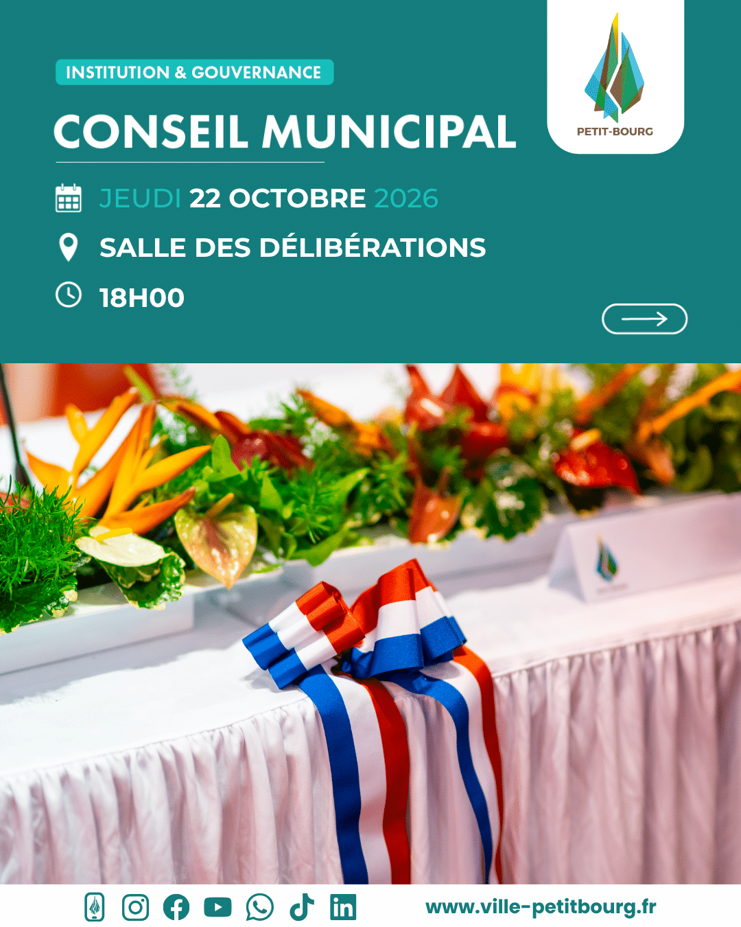Conseil municipal du 22 octobre 2026